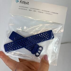 Fitbit charge 3 Navy Wrist Band Replacement Size L New In Bag, Watch Accessory